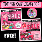 {FREE} TpT February Sale 2020 Graphics Banners {DobiBee Designs}