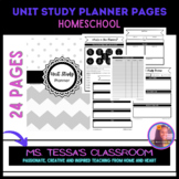 **FREE** ULTIMATE Homeschool Unit Study Planner Pages