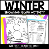 WINTER Snowman Glyph | No Prep Craft and Bulletin Board Activity