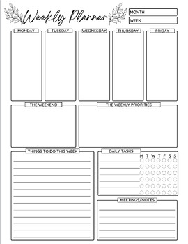 *FREE* Lesson Plan Templates-Weekly Planner-Print and Go! by WorldView ...