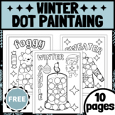 ( FREE ) Winter Dot Painting . A Fine Motor Activity | win