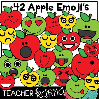 Preview of Apple Emoji, Thoughts, Feelings & Emotions Clipart