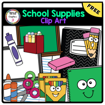 Preview of FREE School Supplies Sample | Clip Art