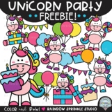 {FREEBIE #1!} Unicorn Party Clipart!