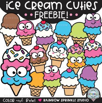 Preview of {FREEBIE #2!} Ice Cream Cuties Clipart!