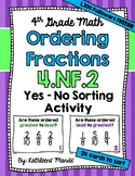 {FREEBIE} 4.NF.2 Sorting Activity: Ordering Fractions
