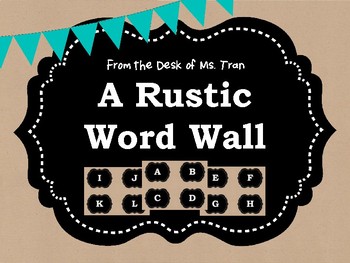 Preview of **FREEBIE** A Rustic Farmhouse Word Wall NEW CLASSROOM DECOR!