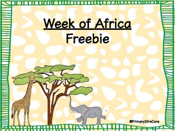 Preview of *FREEBIE*- Africa Unit