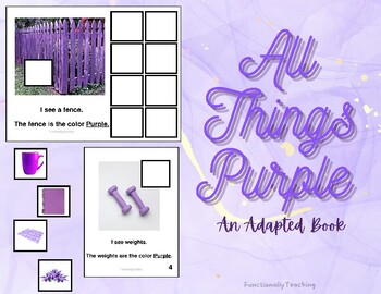 Preview of **FREEBIE** All Things Purple: Adapted Book on the Color Purple
