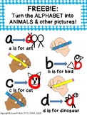 *FREEBIE*Alphabet Animals: Magically draw the ABCs into th