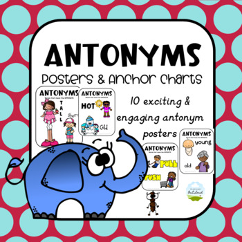 Preview of **FREEBIE** Antonym Posters and Anchor Charts