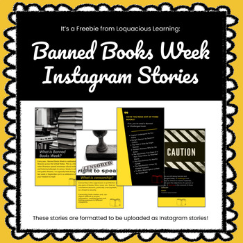 Preview of *FREEBIE* Banned Books Week Instagram Stories