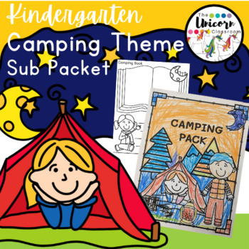 Preview of **FREEBIE** Camping Packet | Sub Activities | Kindergarten Thematic Unit