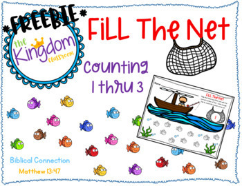 Preview of *FREEBIE* Counting 1 thru 3 : Fill The Net