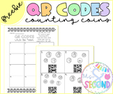 *FREEBIE* | Counting Coins | QR Codes | Write the Room | P