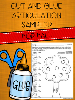 Preview of *FREEBIE* Cut and Glue Articulation Sampler for Fall