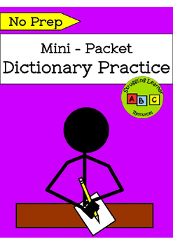 Preview of *FREEBIE* - Dictionary Practice Mini-Packet