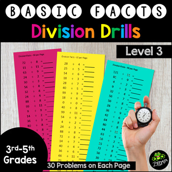 Preview of Division Timed Drills {30 per page}