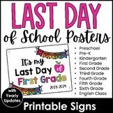 {FREEBIE}  2021- 2022 End of the School Year Sign - Last D