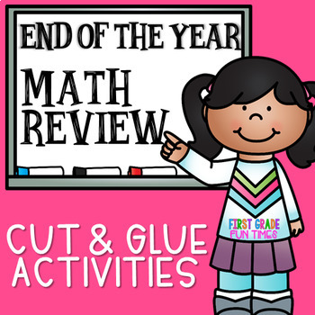 Preview of End of the Year Activities Cut and Glue Math