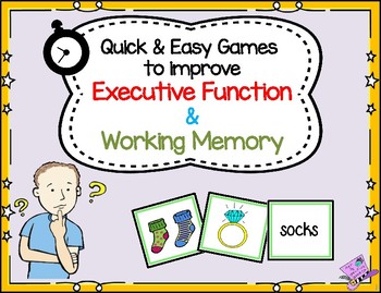 Preview of *FREEBIE* Game to Improve Executive Function & Working Memory