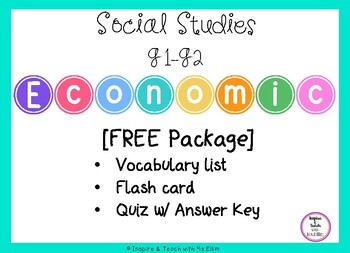 Preview of [FREEBIE]Goods and services /Consumers and producers G1-G2 Social Studies