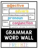 **FREEBIE** Grammar Word Wall Cards