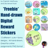 *FREEBIE* Hand-drawn Digital Reward Stickers!
