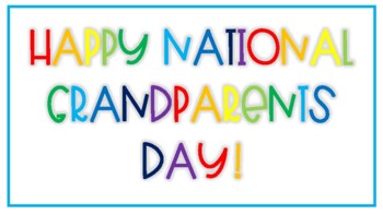 Download Grandparents Day Sign Worksheets Teaching Resources Tpt