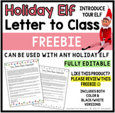 *FREEBIE* Holiday Elf Letter to Class | Holiday Elf Letter