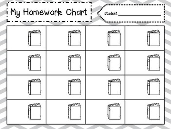 homework completion chart