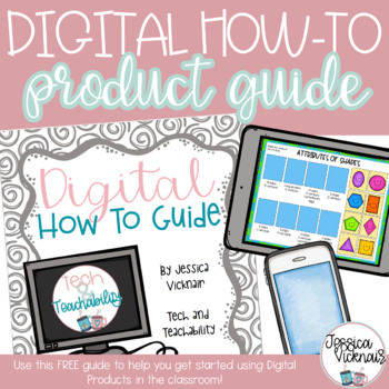 Preview of {{FREEBIE}} How To Guide for Using Digital Products in your Classroom!