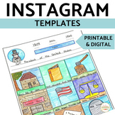 Instagram Template Printable and Digital Google Slides | S