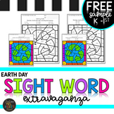 **FREEBIE** K-5 Earth Day Sight Words Color by Code Printables