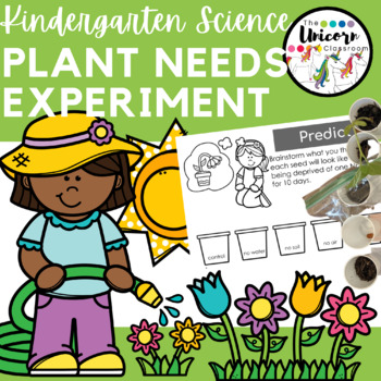 Preview of **FREEBIE** Kindergarten Plant Needs Science Experiment and ELA Activity