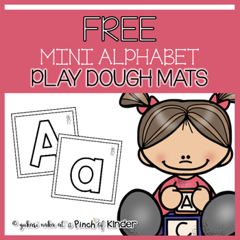 Preview of {FREEBIE} Mini Alphabet Play Dough Mats