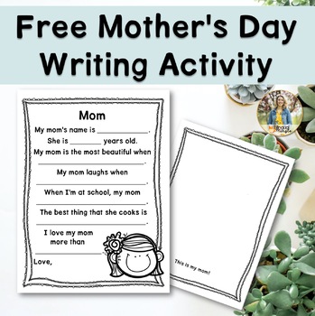 Preview of FREEBIE: Mother's Day Writing Activity