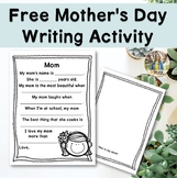 FREEBIE: Mother's Day Writing Activity