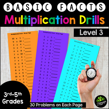 Preview of Multiplication Timed Drills {30 per page}