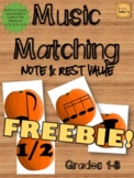 [FREEBIE] Music Match: Note and Rest Value