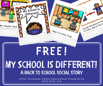 Preview of *FREEBIE* My School is Different! A Back to School COVID-19 Social Story