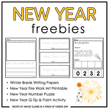 Preview of {FREEBIE} New Year Printables