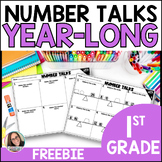 *FREEBIE* Number Talks - 1st Grade - Number Sense Activiti