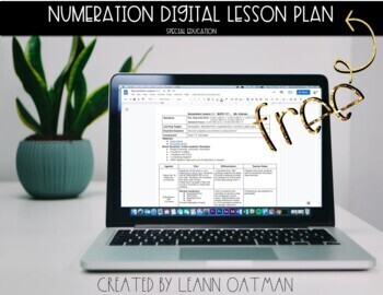 Preview of ❣FREEBIE❣ Numeration- Place Value Lesson Plan