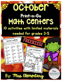 *FREEBIE* October Print-n-Go Math Centers