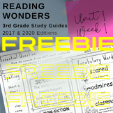 *FREEBIE* Reading Wonders - 3rd Grade Unit 1 Week 1 Newsletter