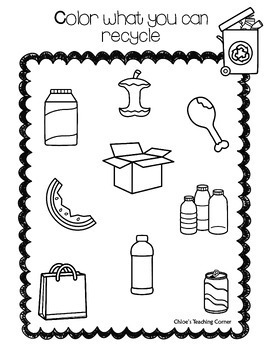 FREEBIE ★★ Recycling Worksheets for Preschoolers – Fiches pour la ...