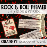 *FREEBIE* Rock & Roll Themed Entry Tickets and VIP Passes