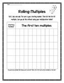 {FREEBIE} Rolling Multiples - A Dice Activity for Math Cen