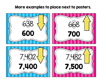 FREEBIE Rounding Posters 3.NBT.1 & 4.NBT.3 by Kathleen and Mande'